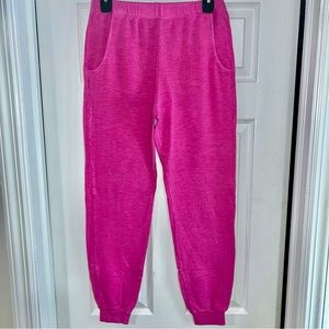 Monrow Pink Lightweight Comfy Joggers